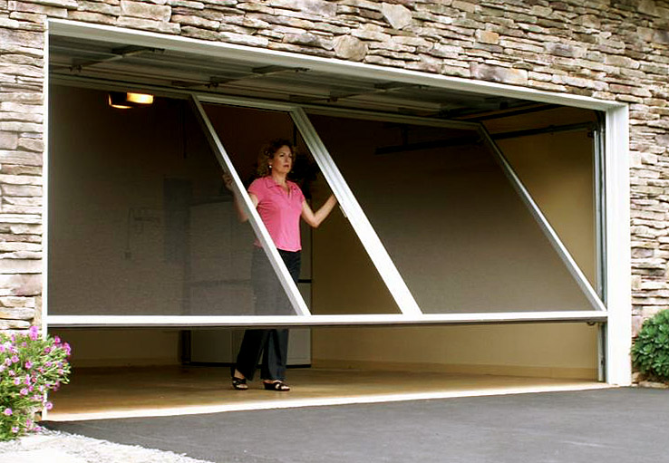 Retractable Screen Door For Your Garage, Garage Screen Door Ideas
